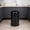 Black With Open Top, variant on TEQIN 17 Gallon Swing Open Trash Can, Stainless Steel Self-Balance Flip Top Lid Commercial Grade Garbage Can Swing Trash Can For Business, Restaurant, Office And Kitchen