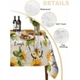 thumbnail image 3 of Sunflower Tablecloth Square Table Cloth 60x60, Waterproof Tablecloth Outdoor Table Cloth, Summer Botanical Vintage Spring Floral Butterfly Washable Table Cover for Kitchen Dinning Party, 3 of 8