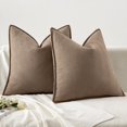 thumbnail image 6 of Wehilion 2pcs Decorative Pillow Covers Soft Chenille Couch Throw Pillows Farmhouse Cushion Covers with Elegant Design for Sofa Bedroom Living Room Home Decor, 6 of 13