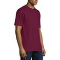 thumbnail image 3 of Hanes Men's and Big Men's Beefy-T Crew Neck Short Sleeve T-Shirt, Up To 6XL, 3 of 7