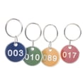 thumbnail image 4 of Aspire 20pcs Numbered Metal Rim Key Tag 1-20 with Key Rings, Numbered Tag Keychain for Sorting and Organizing - Blue, 4 of 6