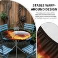 thumbnail image 2 of Golf Ball Round Tablecloth for 55-60 Inch Tables,Fitted Table Cover with Elastic Edge,Sport Modern Glowing Burning Classic Art Waterproof Outdoor Table Cloth Protector for Patio Garden Dinner Picnic, 2 of 9