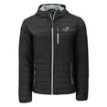 thumbnail image 2 of Men's Cutter & Buck  Black Akron RubberDucks Rainier PrimaLoft Eco Full-Zip Hooded Jacket, 2 of 3