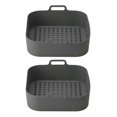 thumbnail image 1 of Silicone Air Fryers Basket Heat-Insulation Air Fryer Tray Fried Pizza, 1 of 5
