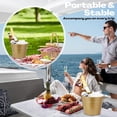 thumbnail image 5 of 24 Pcs Metal Wine Bucket Bulk Beer Bucket Ice Pails with Handle Champagne Soda Ice Bucket Party Beverage Chiller for Summer Picnic Buffet BBQ Home Bar Club(Gold,7.1 x 6.5 x 5.1"), 5 of 6