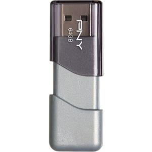 - PNY Elite Turbo Attache 3 64GB USB 3.0 Flash Drive - P-FD64GTBOP-GE
