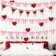 thumbnail image 1 of Lazos para decorar bodas y San Valentín | Paquete de 2 banderines de fieltro morado, rosa y rojo para pared, árbol y regalos, 1 of 7