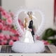 thumbnail image 3 of Adorno de resina para tarta de boda, moderno y sencillo, para novio y novia Amor de cristal grande, 3 of 9