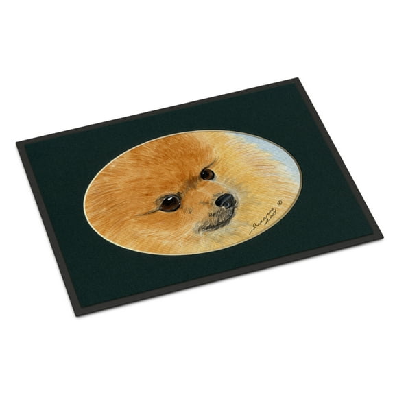 Carolines Treasures SS8051JMAT Pomeranian Doormat 24x36 36"L x 24"W multicolor