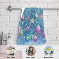 thumbnail image 5 of Hand Painted Christmas Trees Lights Hand Towel Absorbent Bath Towels for Bathroom Sports Gym 28" x 14" Set of 2, 5 of 7
