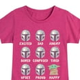 thumbnail image 3 of The Mandalorian - Mandalorian Moods - Youth Girls Short Sleeve T-Shirt, 3 of 5