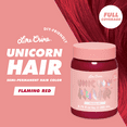 thumbnail image 3 of Lime Crime Unicorn Hair, Semi-Permanent Hair Color, Vegan, Full Coverage, Flaming Red, 6.76 fl oz, 3 of 15