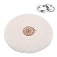 thumbnail image 2 of Jewelry Grinding Polishing Tools Pearl Buffing Cotton Cloth White Wheel Pad (125mm), 2 of 4