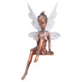 thumbnail image 2 of Estatua de resina de 3,1x7,3 pulgadas para jardín, patio, niña, ala, decoración de estatuilla, escultura de porche de césped para el hogar, ad Bronce Macarena Figuras de hada del césped, 2 of 7