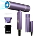 thumbnail image 1 of Secador de pelo 7MAGIC, plegable, potente, iónico, de secado rápido, morado, 1 of 7