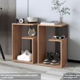 thumbnail image 4 of Tuhome Everet 25" High 3-Tier Side Table Pine - Black Wengue, 4 of 9