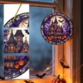 thumbnail image 5 of Halloween Sun Catcher Spooky Stained Round 2D Acrylic | Window Sun Catcher for Door Entrance Wall Tree Branch Balcony Porch Garden Living Room Bedroom B, 5 of 8