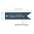 thumbnail image 5 of Inkdotpot Happy Birthday Bottle Tag Real Silver Foil Favor Hang Tags Pack Of 100, 5 of 6