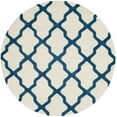 thumbnail image 2 of SAFAVIEH Cambridge Liam Geometric Wool Area Rug, Ivory/Navy, 6' x 6' Round, 2 of 6