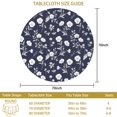 thumbnail image 3 of Pioneer Flower Floral Print Pattern Round Tablecloth 60 X 60 Inch, Wrinkle Resistant Wipeable Table Cloth for Kitchen Dining Picnic Patio Party, 3 of 6