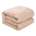 thumbnail image 2 of HomeRoots 528981 Polyester 180 Thread Count Washable Down Comforter Set, Blush - Twin Size, 2 of 3