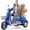 Blue, variant on WOOKEN 3 Wheel Electric Mobility Scooters for Adults & Seniors,Peak 1000W All Terrain Electric Cart Trike , 550lbs Capacity for Triple-Rider Mode, 3-Speed, 25 Miles Long Range