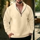 thumbnail image 1 of Sudaderas sin capucha para hombre, moda informal, con cremallera, manga larga, sudaderas deportivas, blusa para hombre, 1 of 6
