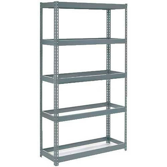Global Industrial Extra Heavy Duty Shelving 48"W x 24"D x 72"H With 5 Shelves, No Deck, Gray