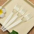 thumbnail image 3 of [100 \\/ 50 Count] Plastic Forks Heavy Duty - Clear Forks Plastic Disposable (50), 3 of 4
