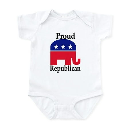

CafePress - Proud Republican Infant Bodysuit - Baby Light Bodysuit Size Newborn - 24 Months