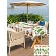 thumbnail image 5 of Outdoor Tablecloth with Umbrella Hole for Patio/Picnic/Party/Camping, Summer Botanical Waterproof Table Cloth Rectangle Table Cover Washable, Watercolor Acorn Spring Plant Leaves (60"x 84"), 5 of 8