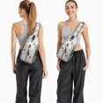 thumbnail image 2 of Retro Horse Crossbody Backpack with Rural Wild Horse and Pony Print, Floral Pattern Sling Bag, Lightweight Anti-theft Travel Daypack for Horse Lovers, Farm Style, Commuting, Short Trips, Gym, 2 of 6