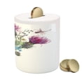 thumbnail image 3 of Dragonfly Piggy Bank, Summer Natural Meadow Herbs Bouquet Wild Thistles Chamomiles Watercolor Boho Art, Ceramic Coin Bank Money Box for Cash Saving, 3.6" X 3.2", Multicolor, by Ambesonne, 3 of 4