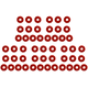 thumbnail image 1 of 10 Uds. Cerraduras Correa Guitarra Bloques Antideslizantes Silicona para Entusiastas La () Rojo, 1 of 5