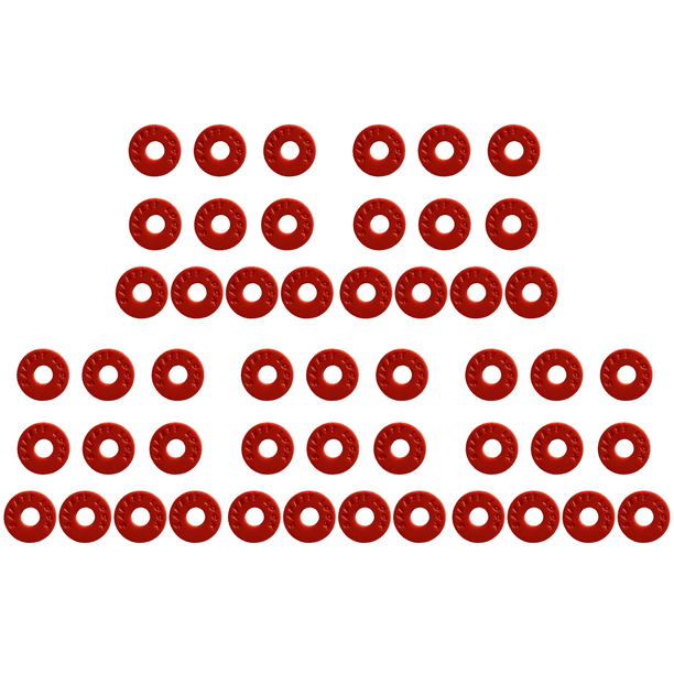 10 Uds. Cerraduras Correa Guitarra Bloques Antideslizantes Silicona para Entusiastas La () Rojo