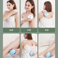 thumbnail image 2 of Head Massager Electric Silicone Scalp Massagers Portable Home for Office USB Mini Charger Head Massage Instrument (Light Green), 2 of 2