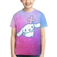 thumbnail image 3 of Sanrio Cinnamoroll Kids T-Shirt 3d Printed Graphic T-Shirts Boys And Girls Short Sleeve Shirts For Youth Kids X-Small, 3 of 6