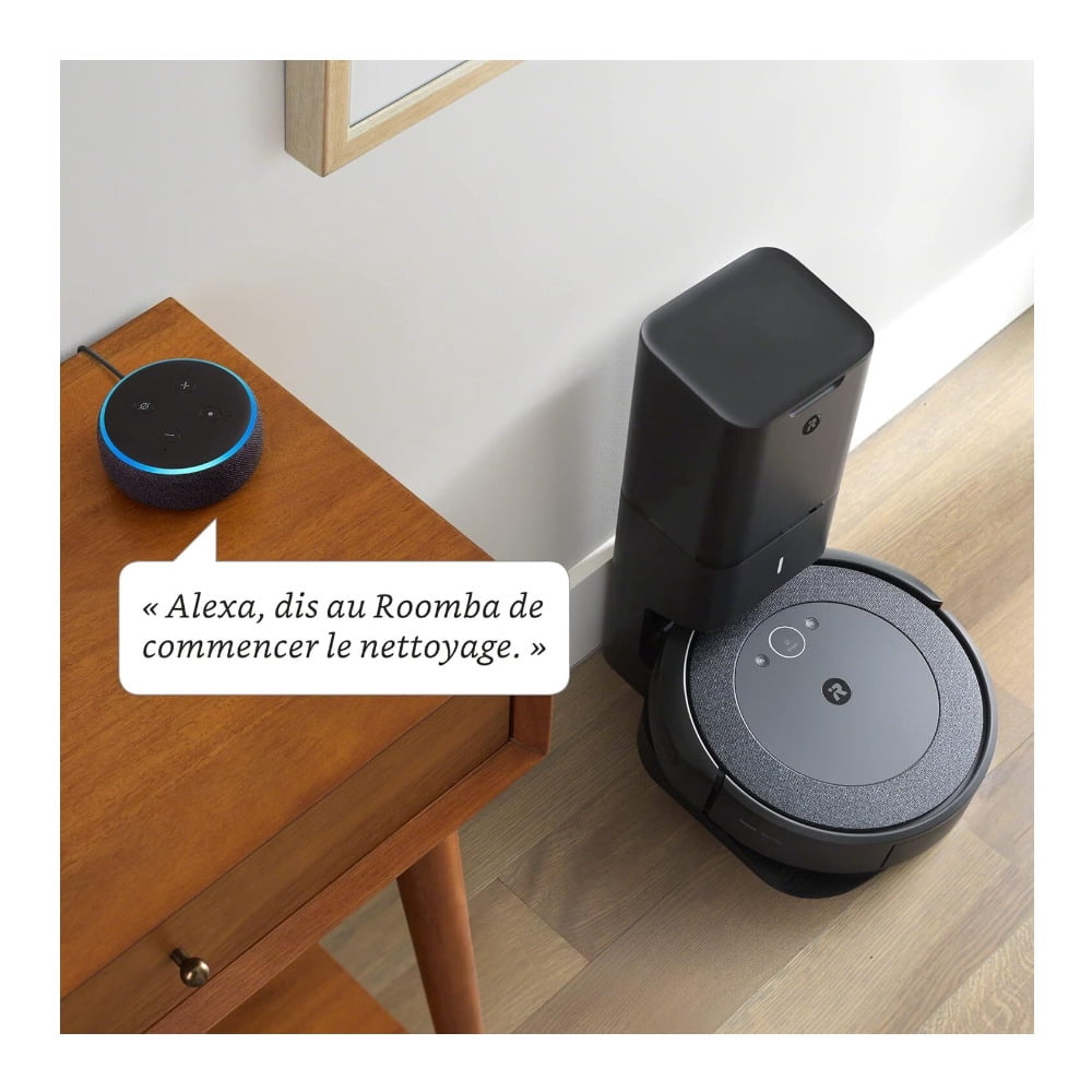iRobot Roomba i4+ EVO Self-Emptying Robot Vacuum with Smart Mapping, Powerful Suction and 3-Stage Cleaning (Black)