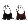 thumbnail image 1 of 2 piezas Bolsos de hombro para mujer Zulema Satchel Tote Monedero con correa Negro y marrón, 1 of 8