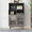 Gray, variant on Glavbiku Modern Wine Cabinet with 4 Shelve,Buffet Sideboard with 2 Glass Door for Living Room,White