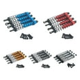 thumbnail image 4 of Wweixi RCGOFOLLOW 1/12 Aluminum Alloy Wear-resistant Front Rear Shock Absorber Rc Front Rear Shock Absorber For Wltoys 12402-A Titanium, 4 of 6