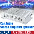 thumbnail image 2 of Mini Hifi Digital Stereo Audio 2 Channels Amplifier Power Amp Dc 12V Fm Car Home, 2 of 7
