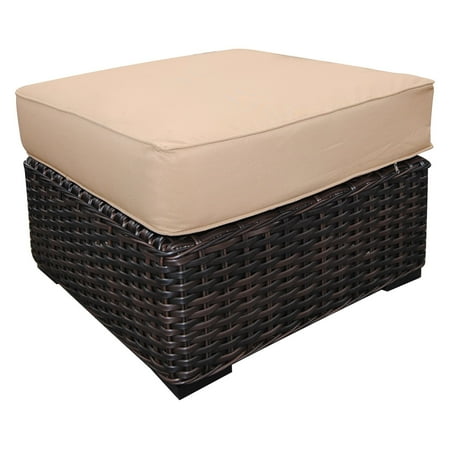 Teva Patio Santa Monica Wicker Rattan Ottoman