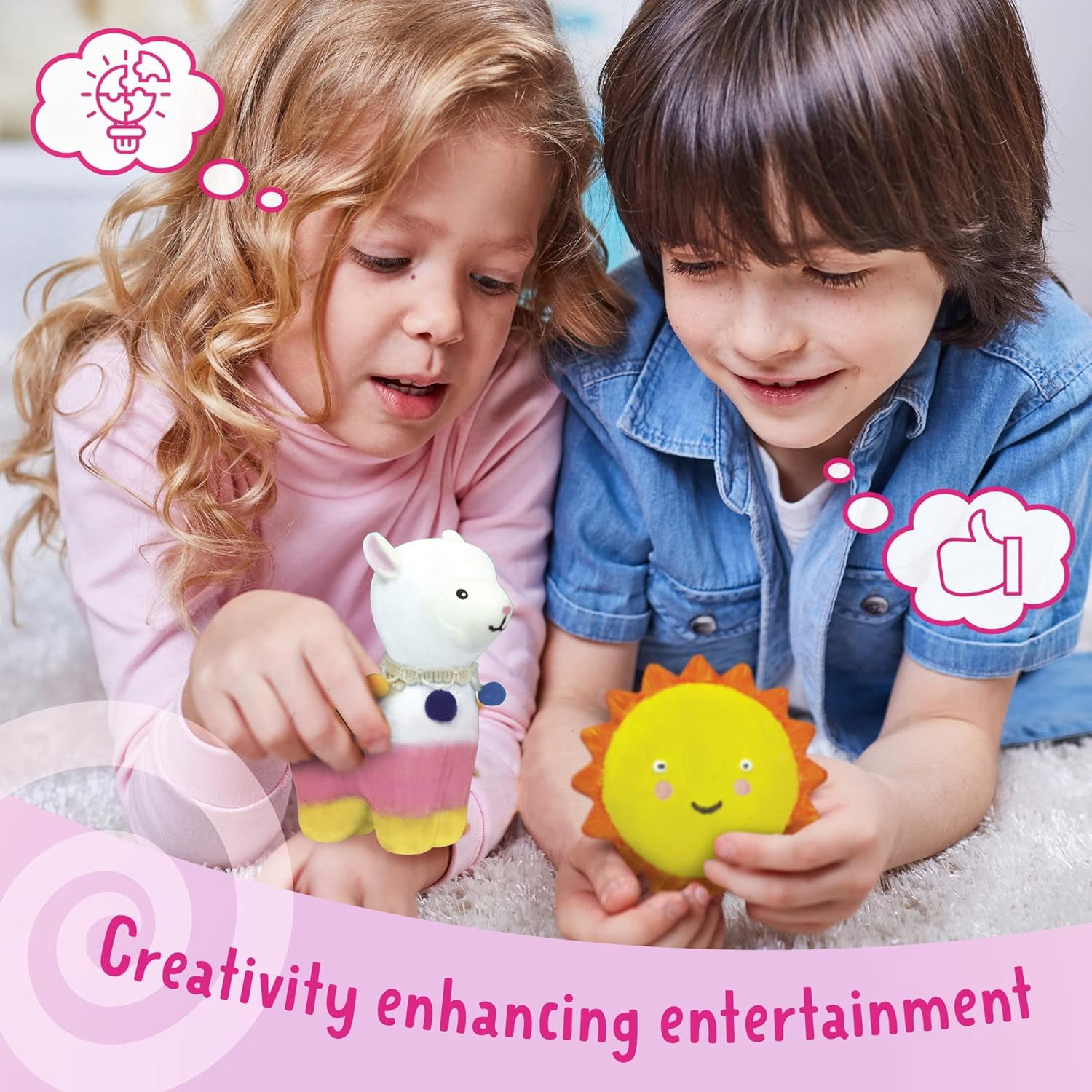 8 PCS CASE of Alpaca Squishies Paint Kit