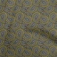 thumbnail image 1 of oneOone Polyester Spandex Gamboge Yellow Fabric Asian Paisley Block Craft Projects Decor Fabric Printed By The Yard 56 Inch Wide, 1 of 4