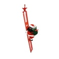 thumbnail image 2 of Fiudx Ofertas y liquidaciones Decoración navideña Papá Noel trepando escalera colgante juguetes navideños, 2 of 7