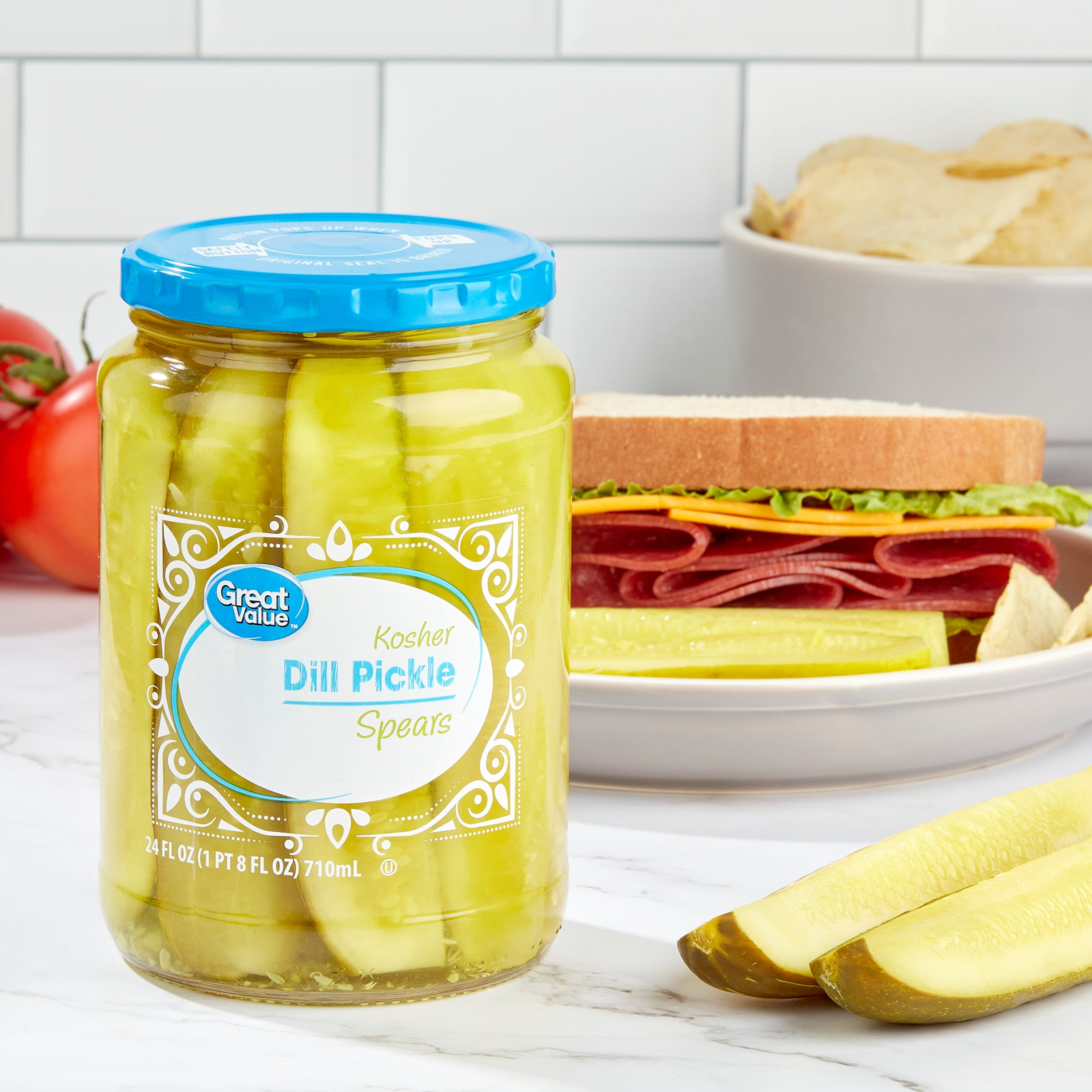 Great Value Kosher Spears Dill Pickle Fresh Pack, 24 Ubuy Chile