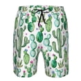 thumbnail image 4 of Naloa Cactus Plants1 Men's Beach Shorts, Surfing shorts, Swim trunks, Quick Dry Swim Trunks for Surfing Beach Fun - Large, 4 of 9