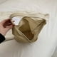 thumbnail image 3 of Bolsas de hombro tejidos Costura de PU Bolsas de playa de gran capacidad Bolsas de mano (Caqui) Ndcxsfigh Para Estrenar, 3 of 9