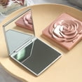 thumbnail image 4 of Joernso Portable Foldable Makeup Mirror Vintage Rose Double-sided Vanity Mirror High Clarity Men Women Pocket Travel Handheld Square Cosmetic Mirror, 4 of 7